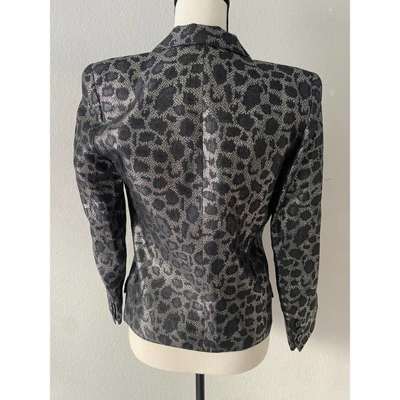 Smythe Blazer Printed Evening Leopard Pattern Jacket Size XS/2 - Picture 5 of 11
